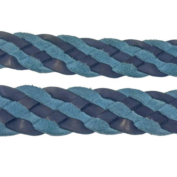 Paul‎ Fredrick Braided Leather Eurometal Buckle Belt Made in Italy - Picture 3 of 7